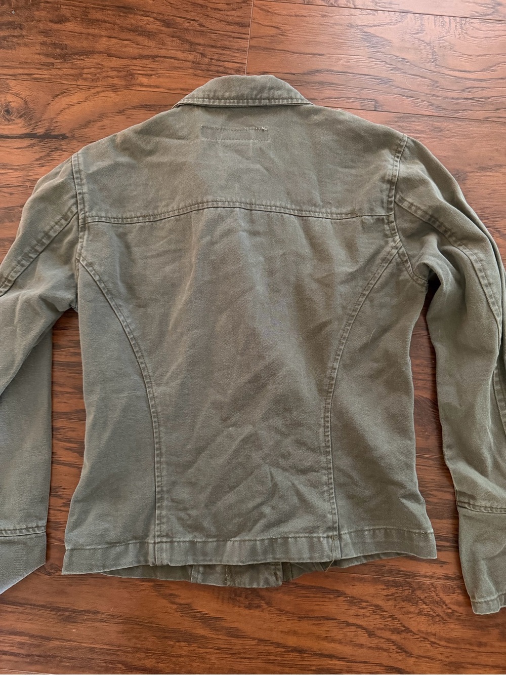 Y2K Women’s Paris Blues Button-Front Olive Green Jacket - Picture 7 of 8